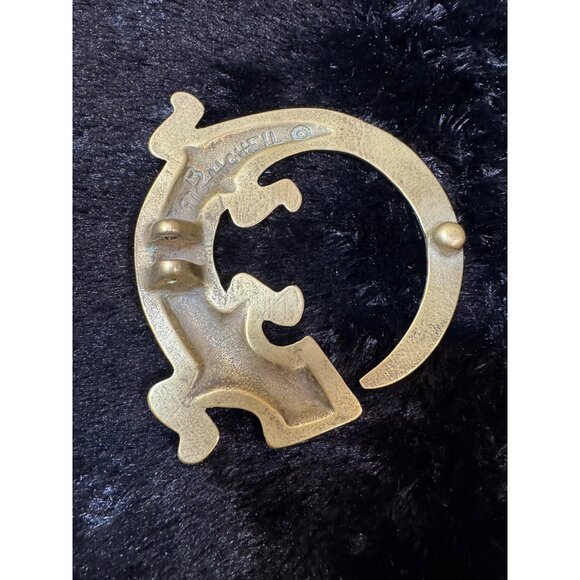 Vintage B Gatchell Brass Gecko/ Lizard  Door Handle Knocker 1997 - Picture 3 of 7